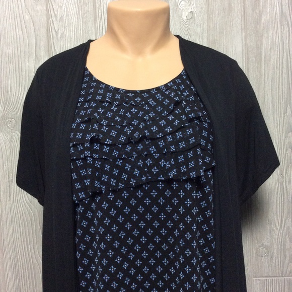 Top and Jacket Connected PLUS SIZE 1X - Picture 2 of 4